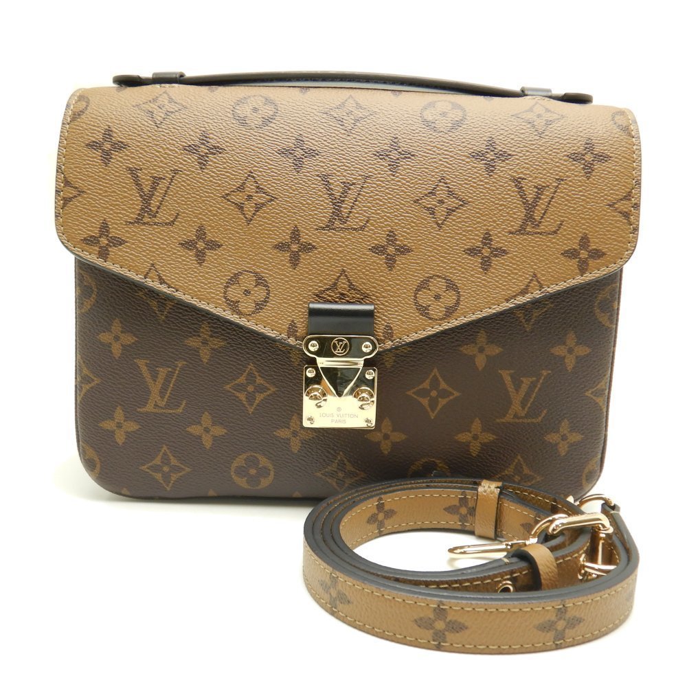 Louis Vuitton Monogram Reverse Pochette Metis MM Brown
